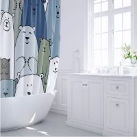 Товар: Штора для ванны Fixsen Bear 180х200 FX-2503 Цветная - фото 2 Штора для ванны Fixsen Bear 180х200 FX-2503 Цветная — фото 2, Аксессуары для туалета