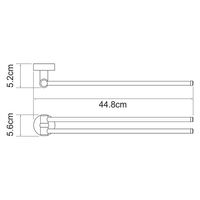 Товар: Полотенцедержатель WasserKRAFT Isen K-4031 поворотный Хром - фото 4 Полотенцедержатель WasserKRAFT Isen K-4031 поворотный Хром — фото 4, Полотенцедержатели
