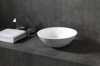 Раковина-чаша Abber Stein 40 AS2608 Белая матовая — фото 5, Раковины накладные