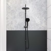 Душевая система Damixa Apollo Черная матовая арт-947000300 — фото 3, Душевые стойки