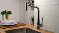Товар: Смеситель для кухни Hansgrohe Metris 14820000 Хром - фото 4 Смеситель для кухни Hansgrohe Metris 14820000 Хром — фото 4, Смесители для кухни