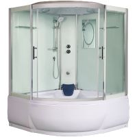 Душевой бокс WeltWasser WW500 Emmer 15055-2 150х150 10000004658 профиль Хром стекло прозрачное — фото 1, Душевые боксы