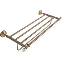 Полка для полотенец Art&Max Antic Crystal AM-E-2622SJ-Br Бронза — фото 1, Полки для полотенец