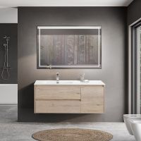 Тумба под раковину BelBagno Kraft 120 L KRAFT-1200-2C-1A-SO-RGB-L подвесная Rovere Galifax Bianco — фото 11, Тумбы под раковину