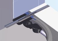 Душевой лоток Berges Simpel 600 090111 с решеткой Хром матовый — фото 6, Душевые лотки