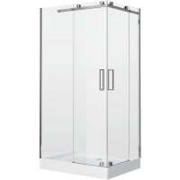 Душевой уголок Grossman Cosmo 120х90 L GR-1120L профиль Хром стекло прозрачное — фото 1, Душевые уголки