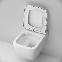 Комплект унитаза с инсталляцией AM.PM Gem FlashClean IS100238.901701 с сиденьем Микролифт и Черной матовой клавишей смыва — фото 5, Комплекты унитаз + инсталляция