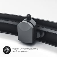 Товар: Душевой уголок AM.PM Gem 90х90 W90G-401A090BT профиль Черный матовый стекло прозрачное - фото 7 Душевой уголок AM.PM Gem 90х90 W90G-401A090BT профиль Черный матовый стекло прозрачное — фото 7, Душевые уголки четверть круга