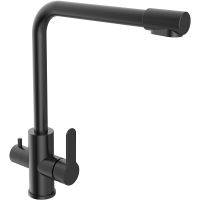 Товар: Смеситель для кухни Orange Steel Черный арт-M99-008b - фото 4 Смеситель для кухни Orange Steel Черный арт-M99-008b — фото 4, Смесители для кухни