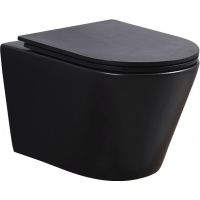 Товар: Унитаз Esbano Clavel ESUPCLAVBM подвесной Черный матовый с сиденьем Микролифт - фото 1 Унитаз Esbano Clavel ESUPCLAVBM подвесной Черный матовый с сиденьем Микролифт — фото 1, Подвесные унитазы