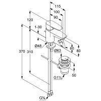Товар: Смеситель для раковины Kludi Pure Solid 343850575 Хром - фото 4 Смеситель для раковины Kludi Pure Solid 343850575 Хром — фото 4, Смесители