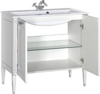 Тумба с раковиной Aquanet Паола 90 213016 Белая — фото 3, Тумбы с раковиной