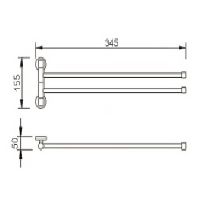 Товар: Полотенцедержатель Ростовская Мануфактура Сантехники A1024 поворотный Хром - фото 8 Полотенцедержатель Ростовская Мануфактура Сантехники A1024 поворотный Хром — фото 8, Полотенцедержатели
