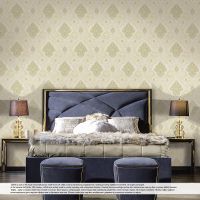 Обои Decori-Decori Mirabilia 83402 Винил на флизелине (1,06*10,05) Бежевый, Дамаск — фото 3, Обои для стен