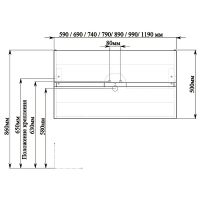 Тумба с раковиной SanVit Авеню-2 100 kavenu2100w подвесная Белая глянцевая — фото 7, Тумбы с раковиной