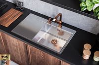 Кухонная мойка Alveus Pure 50R KMB-90 860x525 1103653 Брашированная сталь — фото 5, Кухонные мойки