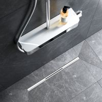 Душевой лоток AM.PM MasterFlow 60 W01SC-S11-060-05SB с решеткой Хром матовый Slim line — фото 8, Душевые лотки