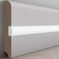 Плинтус Evrowood PN 050 led 2000x80x12 мм — фото 1, Плинтуса напольные