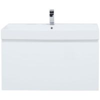 Товар: Тумба с раковиной Aquanet Йорк 100 212594 подвесная Белый глянец - фото 2 Тумба с раковиной Aquanet Йорк 100 212594 подвесная Белый глянец — фото 2, Мебель для ванной