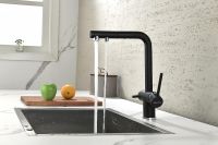 Товар: Смеситель для кухни Paulmark Serpentine Se213222-418 Черный металлик - фото 8 Смеситель для кухни Paulmark Serpentine Se213222-418 Черный металлик — фото 8, Смесители