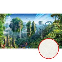 Фреска Ortograf Горы 30599 Фактура флок FLK Флизелин (4,8*2,7) Голубой/Зеленый, Горы/Пейзаж/Природа — фото 1, Фрески