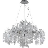 Люстра Crystal Lux Tenerife SP9 Silver Прозрачная Белая Серебро — фото 1, Люстры
