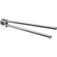 Полотенцедержатель WasserKRAFT Tauber K-64431 поворотный Никель — фото 1, Полотенцедержатели