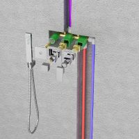 Душевая система Timo Selene SX-2129/17SM Золото матовое — фото 2, Встраиваемые душевые комплекты