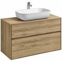 Тумба под раковину Aquaton Либерти 100 1A279601LYC70 подвесная Дуб эльвезия — фото 5, Тумбы под раковину