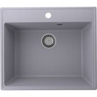Кухонная мойка Ulgran Quartz Forte 580-05 Бетон — фото 1, Кухонные мойки