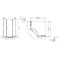 Товар: Душевой уголок Koller Pool Neon 90X90 N90PС профиль Хром стекло прозрачное - фото 8 Душевой уголок Koller Pool Neon 90X90 N90PС профиль Хром стекло прозрачное — фото 8, Душевые уголки