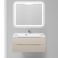 Тумба под раковину BelBagno Marino 100 MARINO-1000-2C-SO-CO-P подвесная Crema Opaco — фото 2, Мебель для ванной