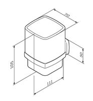 Товар: Стакан для зубных щеток AM.PM Gem A9034300 Хром Белый - фото 8 Стакан для зубных щеток AM.PM Gem A9034300 Хром Белый — фото 8, Мыльницы