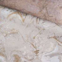 Обои Wiganford by Solo Crystal stone AK20103 Винил на флизелине (1,06*10,05) Белый/Бежевый/Золото, Мрамор — фото 3, Обои для стен