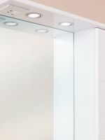 Зеркало со шкафом Onika Балтика 67.02 R 206704 с подсветкой Белое — фото 3, Зеркальные шкафы в ванную