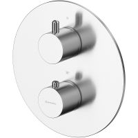 Смеситель для душа Whitecross Y brushed nickel Y1236NIB с термостатом Брашированный никель — фото 1, Смесители