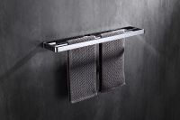 Полотенцедержатель Abber Westen AA1756 двойной Хром — фото 2, Полотенцедержатели