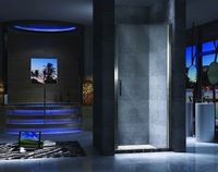 Душевая дверь Esbano ES-70LD 70 R ESDN70LDR профиль Хром стекло прозрачное — фото 3, Распашные душевые двери