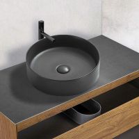 Товар: Раковина-чаша Vincea 39 VBS-216MA Антрацит матовый - фото 2 Раковина-чаша Vincea 39 VBS-216MA Антрацит матовый — фото 2, Раковины накладные