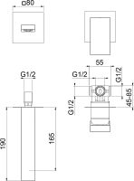Смеситель для раковины Webert Pegaso PE830606010 Золото матовое — фото 2, Смесители