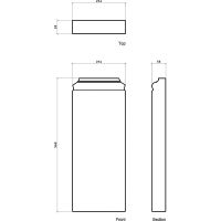 База Европласт 1.23.100 55x540x214 мм — фото 2, Колонны