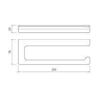 Держатель туалетной бумаги Iddis Slide SLISC00i43 Хром — фото 3, Держатели туалетной бумаги