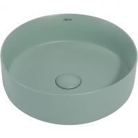 Раковина-чаша Abber Bequem 36 AC2108MCG Светло-зеленая матовая — фото 1, Раковины накладные