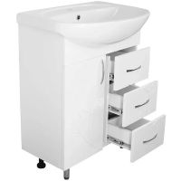 Товар: Тумба под раковину Style Line Эко Фьюжн 24 65 ЛС-00002285 Белая глянцевая - фото 2 Тумба под раковину Style Line Эко Фьюжн 24 65 ЛС-00002285 Белая глянцевая — фото 2, Мебель для ванной