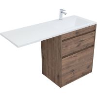 Товар: Тумба с раковиной Aquanet Токио 130 R 335590 Дуб веллингтон - фото 2 Тумба с раковиной Aquanet Токио 130 R 335590 Дуб веллингтон — фото 2, Тумбы с раковиной