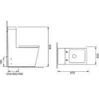 Унитаз моноблок Grossman Cristal GR-4493 с бачком и сиденьем Микролифт — фото 9, Унитазы