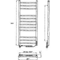 Товар: Электрический полотенцесушитель Laris Астор ЧК12 350х900 L 73207669 Белый муар - фото 8 Электрический полотенцесушитель Laris Астор ЧК12 350х900 L 73207669 Белый муар — фото 8, Электрические полотенцесушители