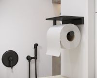 Держатель туалетной бумаги Timo Saona 13043/03 Черный — фото 2, Держатели туалетной бумаги