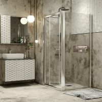 Товар: Душевой уголок Grossman Alba 90х90 GR-9090Al2 профиль Хром стекло прозрачное - фото 6 Душевой уголок Grossman Alba 90х90 GR-9090Al2 профиль Хром стекло прозрачное — фото 6, Квадратные душевые уголки