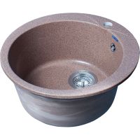 Кухонная мойка GranFest Rondo GF-R480 Терракот — фото 1, Кухонные мойки